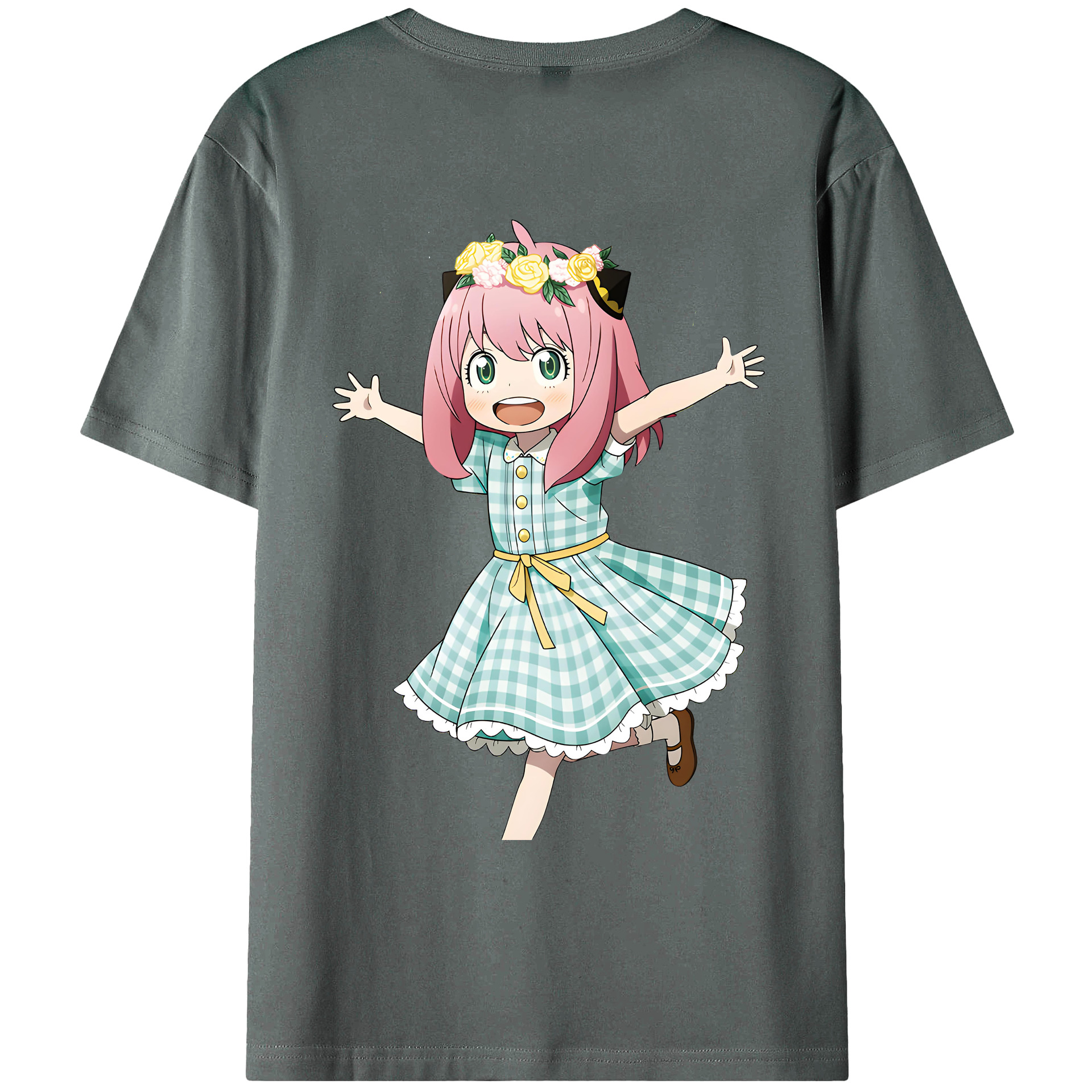 （画像用） SPY×FAMILY间谍家家酒 綿100％ メンズ半袖Tシャツ（バックプリント） 通気性